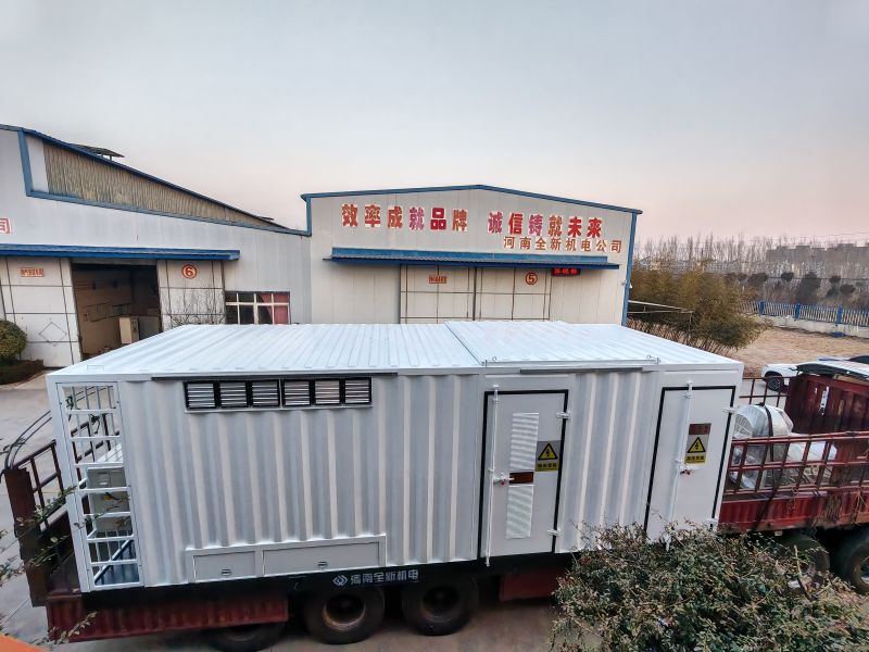 3150kva箱变配1250kw正压防爆变频调速电机发往靖边钻井现场